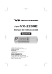 Serie VX-2200E Manual de instrucciones