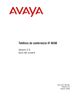 Tel&eacute;fono de conferencia IP 4690 Versi&oacute;n 2.0 Gu&iacute;a