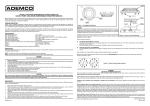 installation and maintenance instructions for model 1700ec