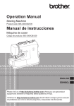 Operation Manual Manual de instrucciones