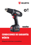 CONDICIONES DE GARANTÍA WÜRTH