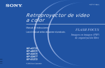 Retroproyector de video a color