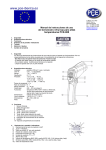 Termómetro infrarrojo para altas temperaturas PCE-888