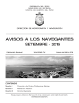 Aviso a los Navegantes 09-2015 - Dirección de Hidrografía y