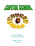 Parent Handbook 2014-2015 School Year Russell Sanders Principal