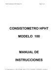 consistometro hpht modelo 100 manual de instrucciones