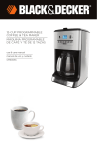 12-cup programmable coffee & tea maker máquina programable