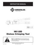 HK12ID Dieless Crimping Tool