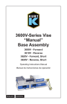 3600V-Series Vise “Manual” Base Assembly