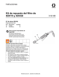 313018B SDV15 and XDV20 Filter Replacement Kit