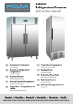 Cabinet Refrigerators/Freezers Instruction manual