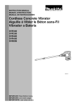 Cordless Concrete Vibrator Aiguille à Vibler le Béton sans