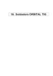 16. Soldadora ORBITAL TIG