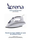 Plancha de Vapor 2600W con suela de cer&aacute;mica