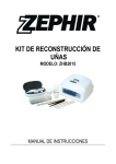 kit de reconstrucción de uñas modelo: zhb2015