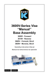 3600V-Series Vise “Manual” Base Assembly