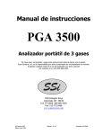 Manual de instrucciones del PGA 3500