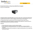 Backplane/Caja Extraíble para 3 Discos Duros SAS
