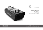 RED 1500 Fog Machine m&aacute;quina de niebla manual de instrucciones
