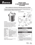 183GZ-5200 2 GALLON HOSE/GUN CLEANER