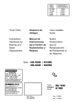 Vues eclatées Outils. Notice d`Instructions pour le Remplacement de