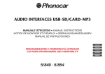 AUDIO INTERFACES USB-SD/CARD-MP3