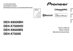 DEH-X8500BH DEH-X7500HD DEH-X8500BS DEH