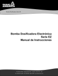 Bomba Dosificadora Electrónica Serie EZ Manual de Instrucciones