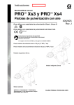 309292j , PRO Xs3 y PRO Xs4 Pistolas de pulverización