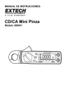 CD/CA Mini Pinza - Extech Instruments