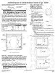 Sistema de prueba de calibracion para el monitor de gas Ultima