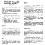Rainbow Islands - Sinclair ZX Spectrum - Manual