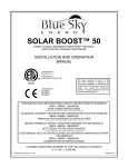 SOLAR BOOST™ 50 - Blue Sky Energy