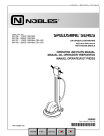 Nobles SpeedShine Series Oper/Parts Manual 1028005 rev03 (01-10)