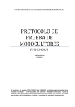 PROTOCOLO DE PRUEBA DE MOTOCULTORES