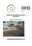 redes de seguridad en-1263-1 sistema u tecnolog&iacute;a deportiva, sa