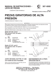 307005b , PIEZAS GIRATORIAS DE ALTA PRESIÓN