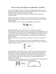 INSTALACION DE EQUIPO AUTOMOTOR "TAUSEND"