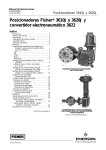 Posicionadores Fisherr 3610J y 3620J y convertidor