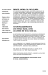 GARANT&Iacute;A LIMITADA POR CINCO (5)