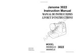 Janome 3022 Instruction Manual