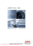 AEG L 16850 Washer Machine Manual User Guide instructions for
