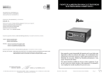 FUENTE DE ALIMENTACIÓN PARA ELECTROFORESIS