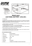 Bater&iacute;a para LED PANEL BATTERY (CHL-001)