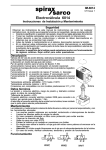 Electroválvula 6014 Instrucciones de Instalación y