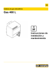 Gas 460 L Instrucciones