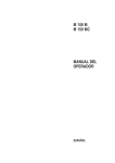 M 150 M M 150 MC MANUAL DEL OPERADOR
