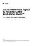 Gu&iacute;a de Referencia R&aacute;pida de la Computadora VAIO Digital