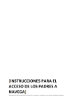 Instrucciones para el acceso de los padres a navega