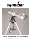 TELESCOPIO REFRACTOR 80 ED AUTOTRACKING Manual de